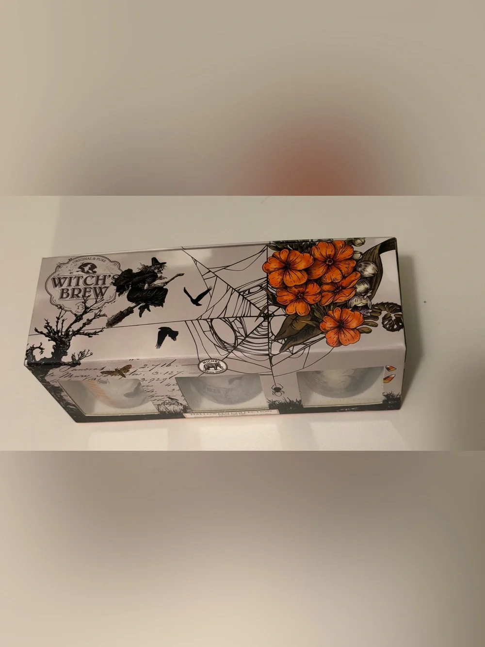 NWT Michel Design Works Halloween/Fall Votive Candle Gift Set 3 Pk Autumn Soy